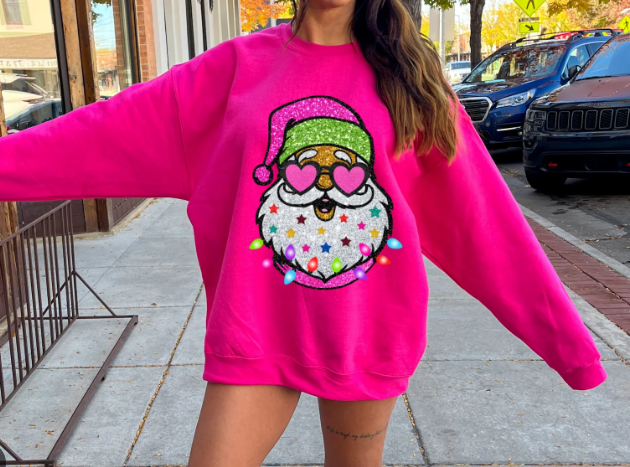 Long Sleeve Santa Sweatshirt