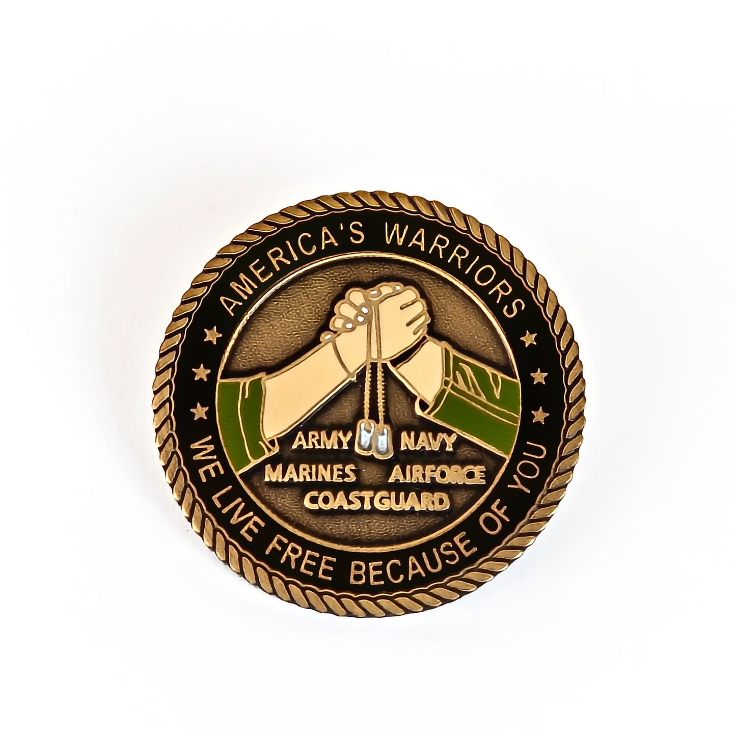 American's Warriors Pin