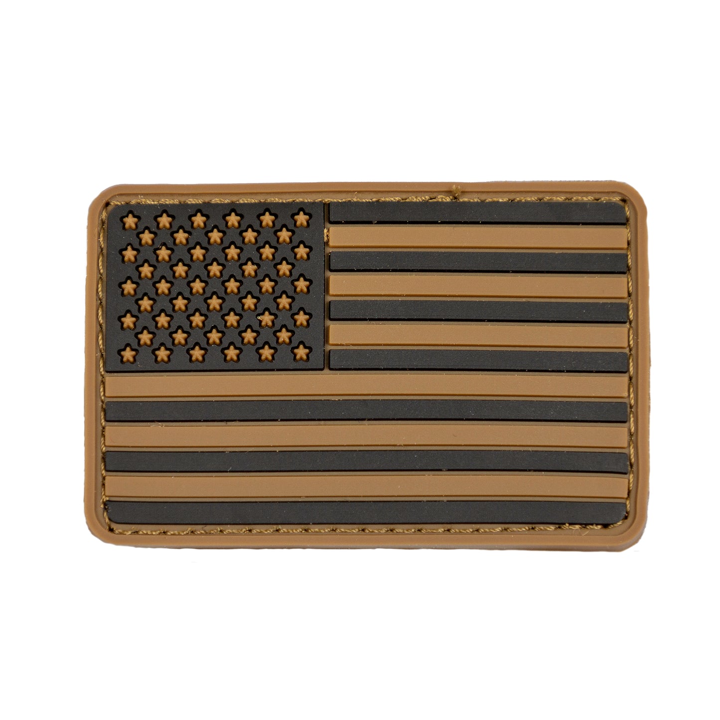 PVC US Flag Coyote Hat Patch
