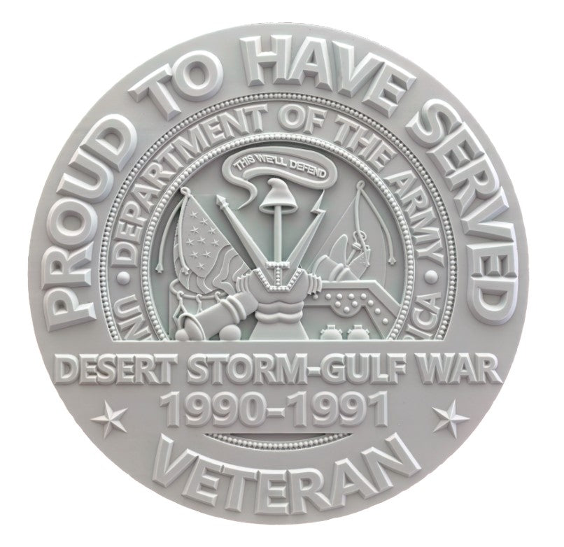 DS Army Vet Crest Paintable