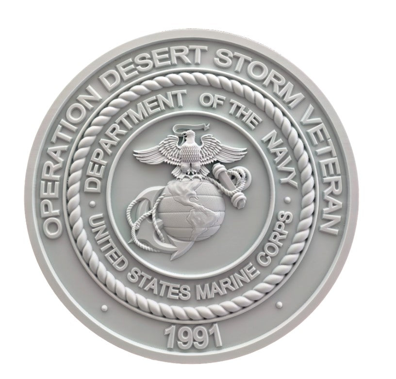 USMC DS VET Crest Foam-Paintable