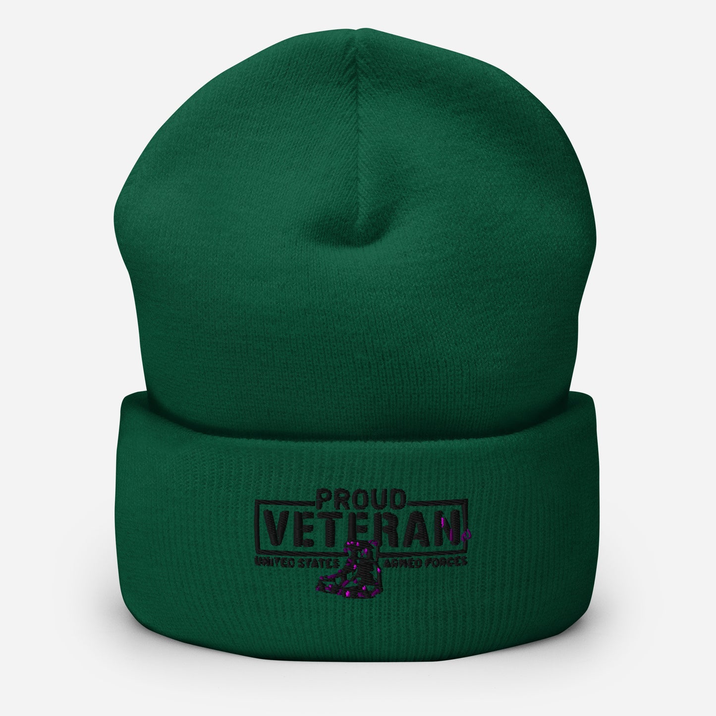 Proud Veteran Cuffed Beanie