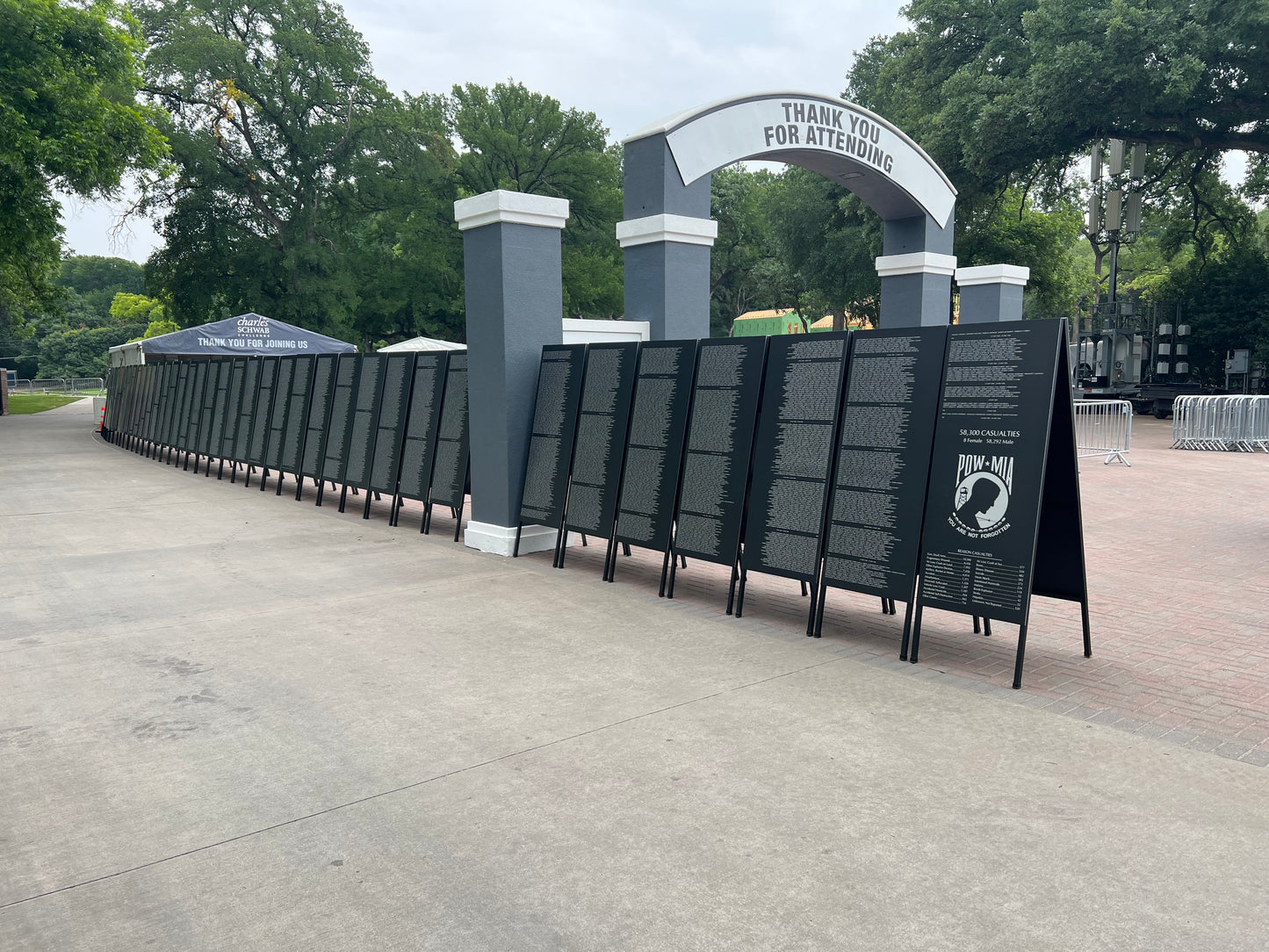 Schedule the Indoor/Outdoor Traveling Vietnam Wall & Cost of Freedom Panels