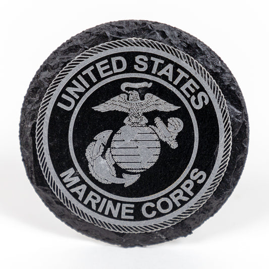 US Marines Slate Coaster