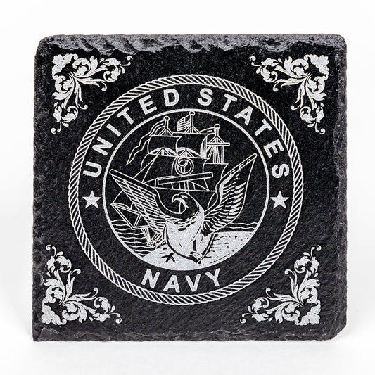 US Navy Slate Coaster