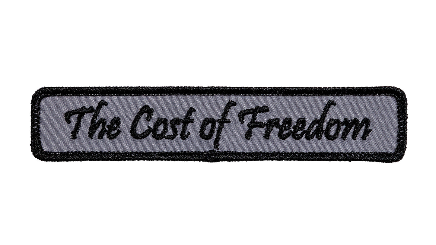 Cost of Freedom Patch (Gray)