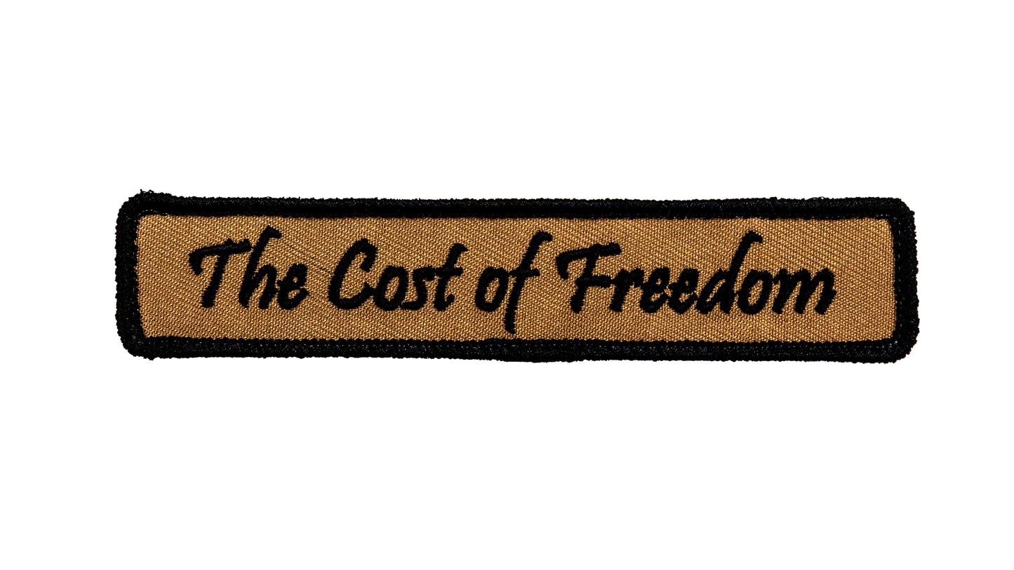 Cost of Freedom Patch (Tan)